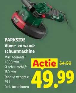 Lidl Parkside Vloer- en wand-schuurmachine aanbieding