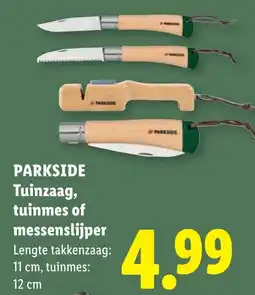 Lidl Parkside Tuinzaag, tuinmes of messenslijper aanbieding