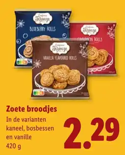 Lidl Frenze Zoete broodjes aanbieding