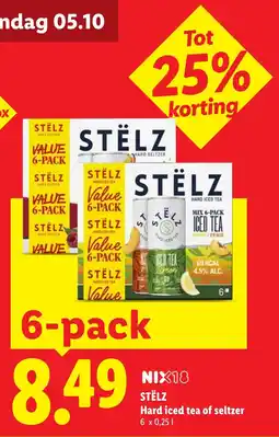 Lidl Stelz Hard iced tea of seltzer aanbieding