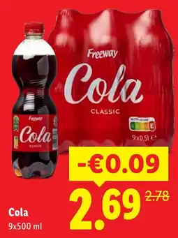 Lidl Freeway Cola Classic aanbieding