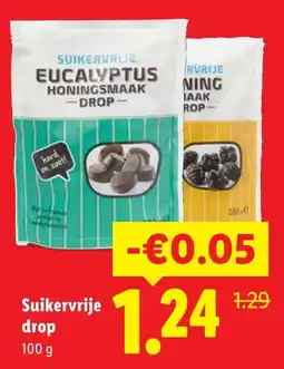 Lidl Suikervrije drop aanbieding