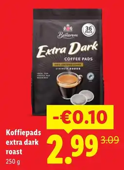 Lidl Bellarom Koffiepads extra dark roast aanbieding