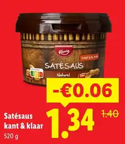 Lidl Kanig Satésaus aanbieding