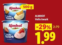 Lidl Almhof Volle kwark aanbieding