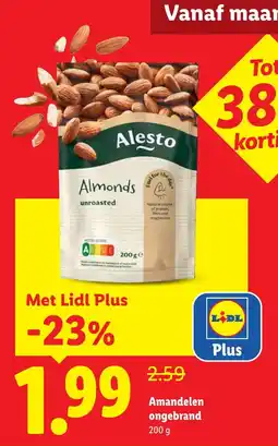 Lidl Alesto Amandelen ongebrand aanbieding