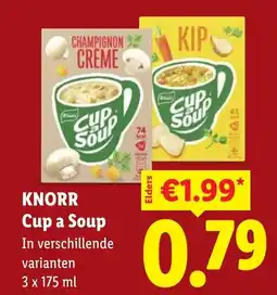 Lidl Knorr Cup a Soup aanbieding