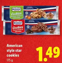 Lidl McKennedy American style star cookies aanbieding