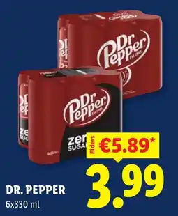 Lidl Dr. Pepper aanbieding