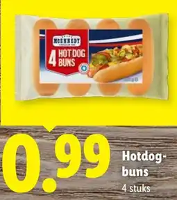 Lidl McKennedy Hotdog-buns aanbieding