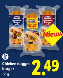 Lidl McKennedy Chicken nugget burger aanbieding