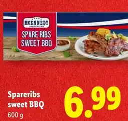 Lidl McKennedy Spare Ribs Sweet BBQ aanbieding