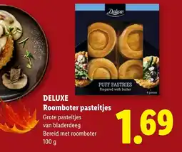 Lidl Deluxe Roomboter pasteitjes aanbieding