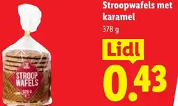 Lidl Stroopwafels met karamel aanbieding