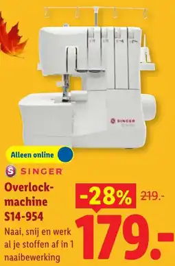 Lidl Singer Overlock-machine S14-954 aanbieding