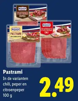 Lidl McKennedy Pastrami aanbieding