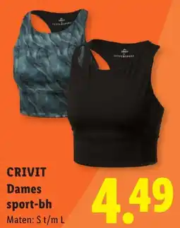 Lidl Crivit Dames sport-bh aanbieding