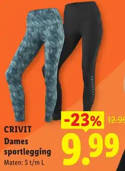 Lidl Crivit dames sportlegging aanbieding