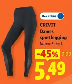 Lidl Crivit dames sportlegging aanbieding