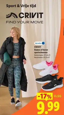 Lidl Crivit dames of heren sportschoenen aanbieding
