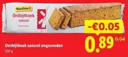 Lidl Tastino Ontbijtkoek naturel ongesneden aanbieding