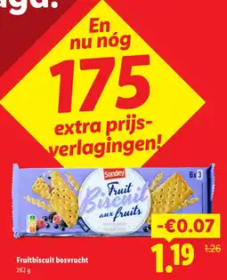 Lidl Sondey Fruitbiscuit bosvrucht aanbieding