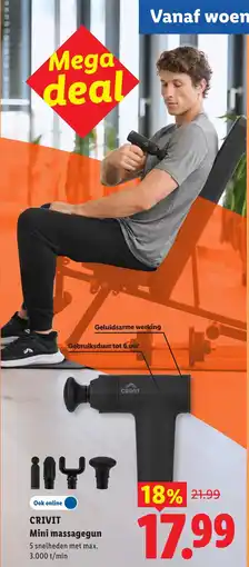 Lidl Crivit Mini massagegun aanbieding