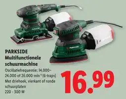 Lidl Parkside Multifunctionele schuurmachine aanbieding