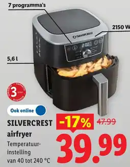 Lidl Silvercrest airfryer aanbieding