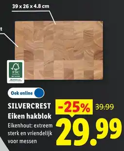 Lidl Silvercrest Eiken hakblok aanbieding