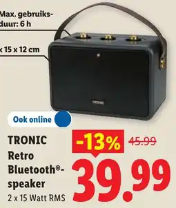 Lidl Tronic Retro Bluetooth®-speaker aanbieding