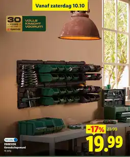 Lidl Parkside Gereedschapswand aanbieding