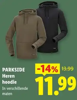 Lidl Parkside Heren hoodie aanbieding