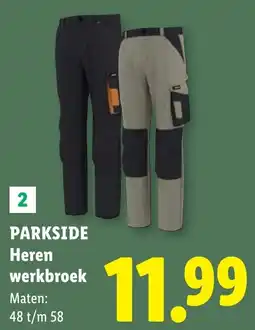 Lidl Parkside Heren werkbroek aanbieding