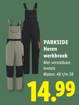 Lidl Parkside Heren werkbroek aanbieding