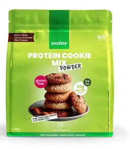 De Online Drogist Purasana Protein Cookie Mix Powder Glutenvrij aanbieding
