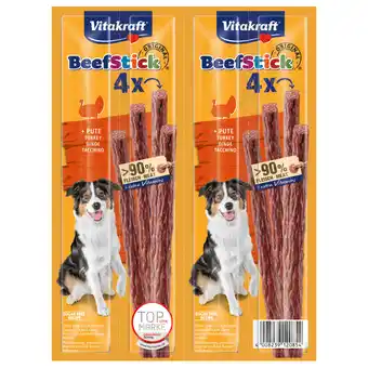 Dekamarkt Vitakraft Beefsticks original kalkoen 4stuks aanbieding