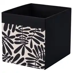 IKEA DrÖna Bak, zwart/ecru, 33x38x33 cm aanbieding