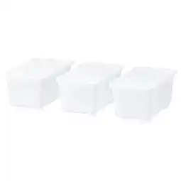 IKEA Glis Bak met deksel, transparant, 17x10 cm aanbieding