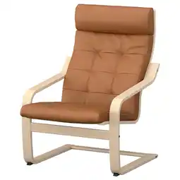 IKEA PoÄng Fauteuil, berkenfineer/grann goudbruin aanbieding