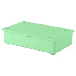 IKEA Glis Bak met deksel, groen, 34x21 cm aanbieding