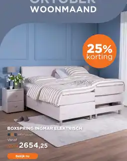 TotaalBED Boxspring ingmar elektrisch aanbieding