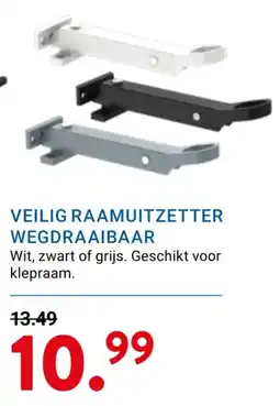 Kluswijs veilig raamuitzetter wegdraaibaar aanbieding