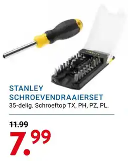 Kluswijs STANLEY SCHROEVENDRAAIERSSET aanbieding