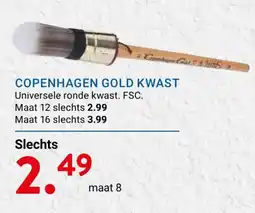 Kluswijs copenhagen gold kwast aanbieding