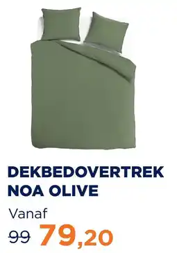 TotaalBED DEKBEDEOVERTREK NOA OLIVE aanbieding
