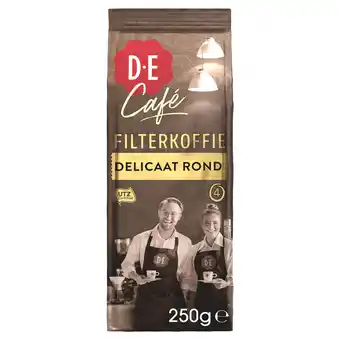 Dekamarkt Douwe Egberts Café Delicaat rond filterkoffie aanbieding