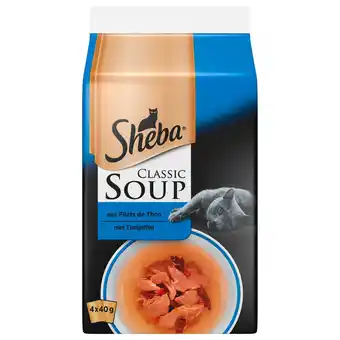 Dekamarkt Sheba Kattensoep classic soup tonijn 4 stuks aanbieding