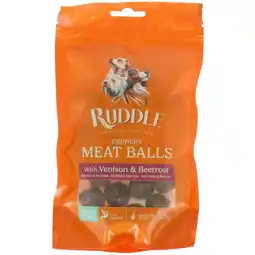 Pets Place Ruddle Crunchy Meat Balls - Trainingssnacks - 100 g Hert&Rode biet aanbieding