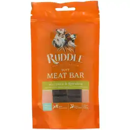 Pets Place Ruddle Soft Meat Bar - Trainingssnacks - 2 stuks Eend&Spirulina aanbieding